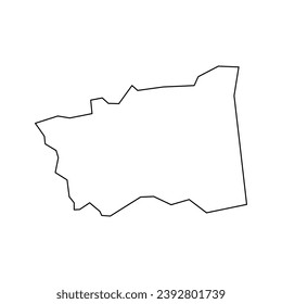 Wong Tai Sin district map, administrative division of Hong Kong. Vector illustration.