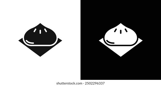 wonton icon logo set vector