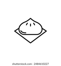 wonton icon logo sign vector outline