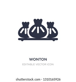 wonton icon on white background. Simple element illustration from Food concept. wonton icon symbol design.