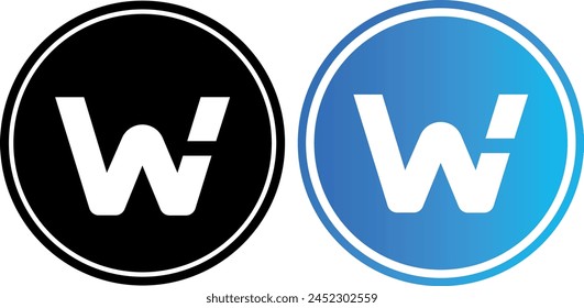 woo cryptocurrency logo illustrations on abstract background. 3d illustrations.
