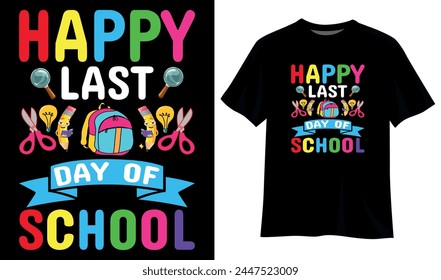 Woo Hoo Feliz Último Día de Escuela - Divertido Profesor Estudiante Camiseta Diseño Plantilla
