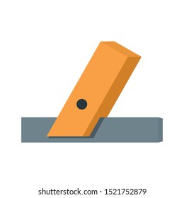 Wood angle tool icon. Flat illustration of wood angle tool vector icon for web design