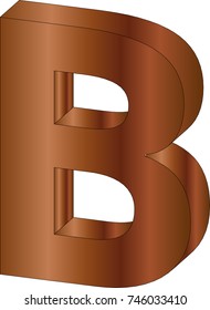 wood B font