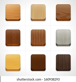 wood background for the app icons