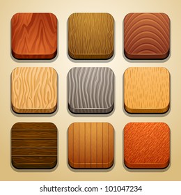 wood background for the app icons-part 2