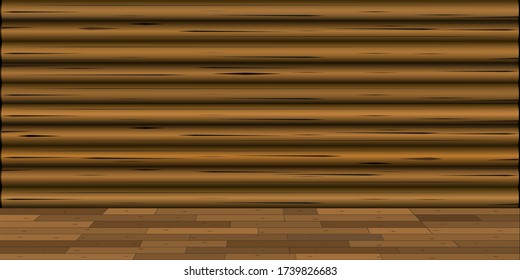 Fondo de madera. El fondo es una kimnata interior en una casa de madera.