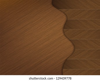 Wood Background with space for text on a brown floor.