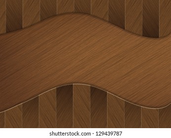 Wood Background with space for text on a brown floor.
