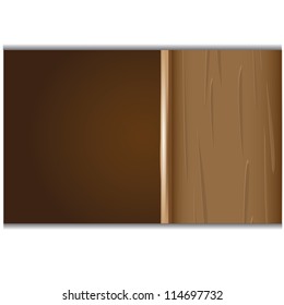 wood background. Vector illustration