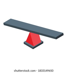 Wood bar comparison icon. Isometric of wood bar comparison vector icon for web design isolated on white background