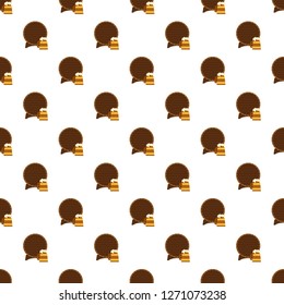 Wood barrel and beer mug pattern seamless vector repeat for any web design