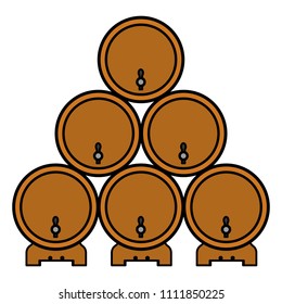 wood barrels liquor beverage alcohol