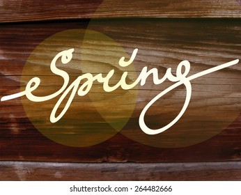 Wood beautiful emblem background vector