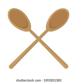 wood big spoons kitchen utensils