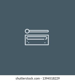 Wood Block vector icon. Wood Block concept stroke symbol design. Thin graphic elements vector illustration, outline pattern for your web site design, logo, UI. EPS 10.