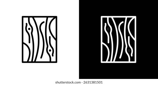 Wood board icon vector for web, computer and mobile apps