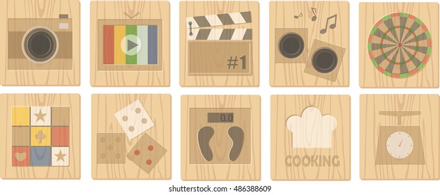 wood board icons 1