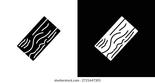 Ícones de placa de madeira. Pixels de símbolo de ilustração de modelo de vetor perfeitos
