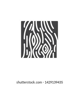 Wood board vector icon. Block for building construction or flooring filled flat sign for mobile concept and web design. Square wooden timber plank glyph icon. Symbol logo illustration. Vector graphics