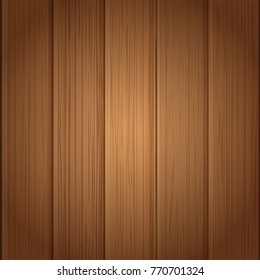 Wood board wall vector illustration 