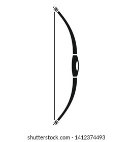 Wood bow icon. Simple illustration of wood bow vector icon for web design isolated on white background