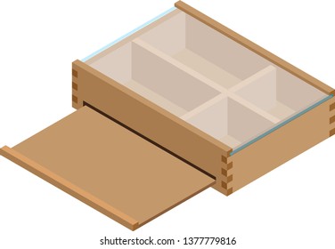 wood box with glasses