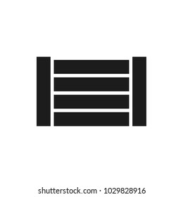 wood box vector icon