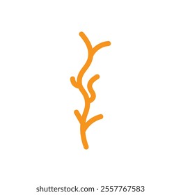 wood branch icon Outline vector for web ui