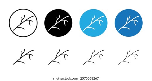 wood branch icon Outline vector for web ui