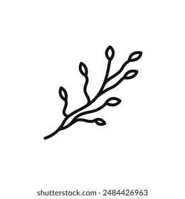 wood branch icon vector set collection for web