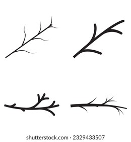 wood branch icon vector template illustration logo design