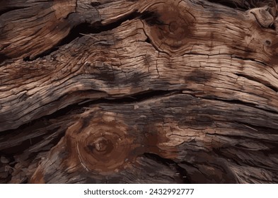wood brown grain texture, dark wall background, top view of wooden table. 