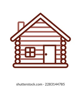 Wood cabin icon. sign for mobile concept and web design. vector illustration