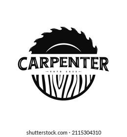 Wood and carpenter logo  icon and vector