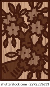 Wood carving-style mini-hanafuda Yayoi cherry blossom March cherry blossom scum