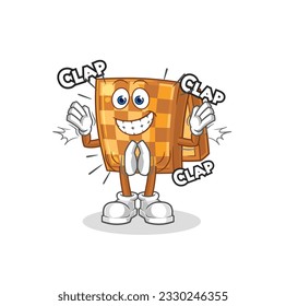 the wood chess applause illustration. character vector