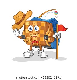 the wood chess scout vector. cartoon character