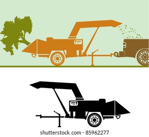 Wood chipper vector file