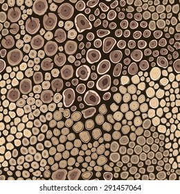 Wood circle pattern, vector wood background.