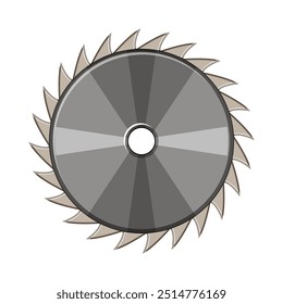 carbeto de metal, velocidade de espessura, durabilidade de precisão sinal de lâmina de serra circular de madeira. símbolo isolado ilustração vetorial