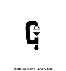 vector de ilustración plana de la abrazadera de madera