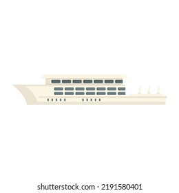 Wood cruise icon. Flat illustration of wood cruise vector icon isolated on white background