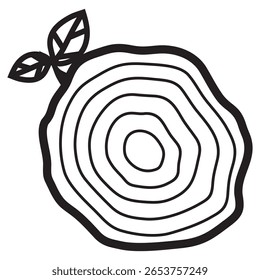 Diseño de Vector de icono de corte de madera