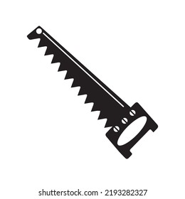 Wood cutter equipment saw icon | Black Vector illustration |