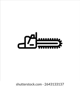 Wood Cutter Machine outline icon. industrial cutter black line illustration.