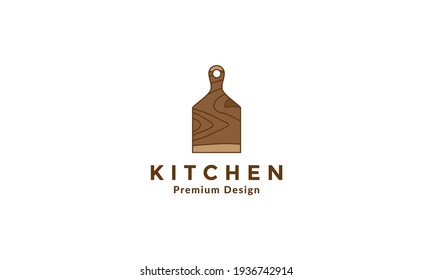 símbolo de logotipo de textura de tablero de corte de madera símbolo de icono vector diseño de ilustración