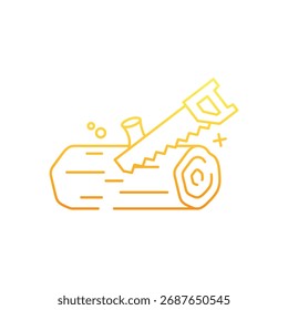 Wood Cutting Icon vector modern icons, illustrations, or UI designs