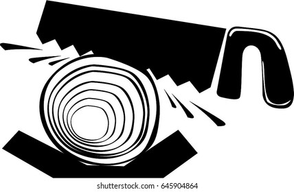 Wood cutting saw