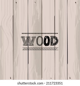 Wood design vector